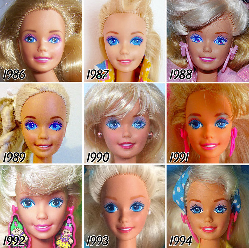 Barbie od roku 1986 až 1994.