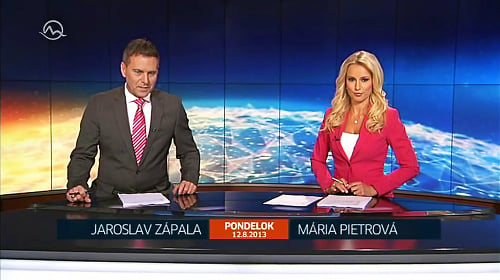 Televízne noviny: Jaro Zápala už nejaký čas tvorí moderátorskú dvojicu s Máriou Chrenekovou-Pietrovou.