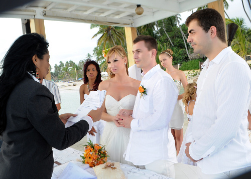 Svadba sa konala  začiatkom roka  v Dominikánskej republike.
