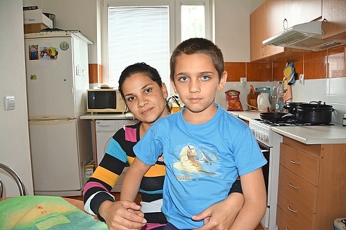 Berta Ridajová (32) s nevlastným synom Marcelkom