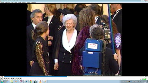 Slovenská babička: Elizabeth sprevádzala speváka aj na odovzdávaní Oscara v roku 1991.