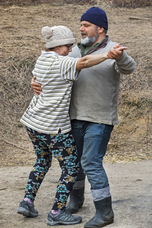 Výnimočný moment - Ľubomír tancujúci so Šárkou.