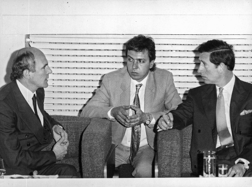 S Dianou a Charlesom sa na obede aj Devíne stretol aj expredseda parlamentu František Mikloško.