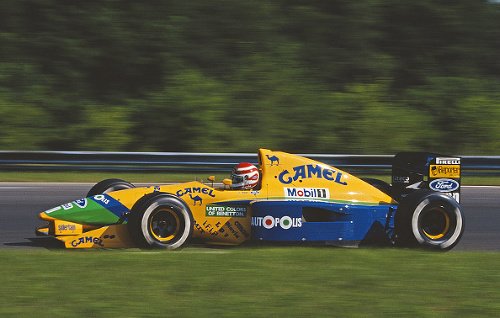 Na monoposte Benetton B191 Ford jazdil Schumacher v rokoch 1991 - 1992.