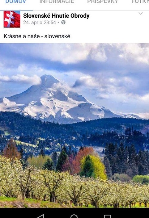 Slovenské Hnutie Obrody považovalo americký Oregon za Slovensko.