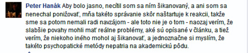 Študenti vyjadrujú svoje názoryna docenta aj na sociálnej sieti.