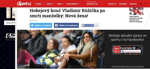 Podľa českého denníka Blesk je toto nová priateľka Vladimíra Růžičku.