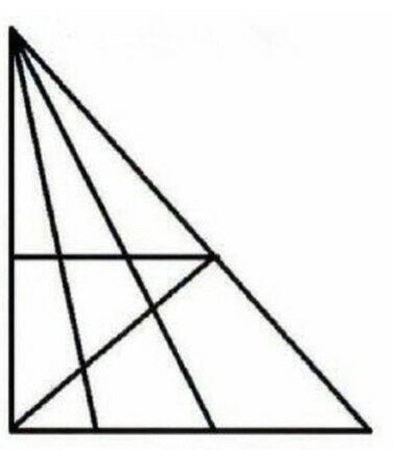 Na obrázku je viac ako 20 trojuholníkov.