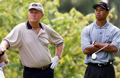 Tiger Woods a Jack Nicklaus