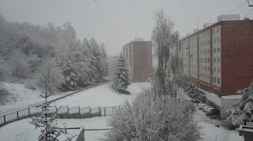Po upršanom dni už Marek predpovedi počasia neveril. No zrazu začalo v Handlovej naozaj snežiť.