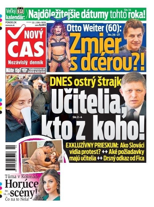 Titulka Nový čas - 25.01.2016
