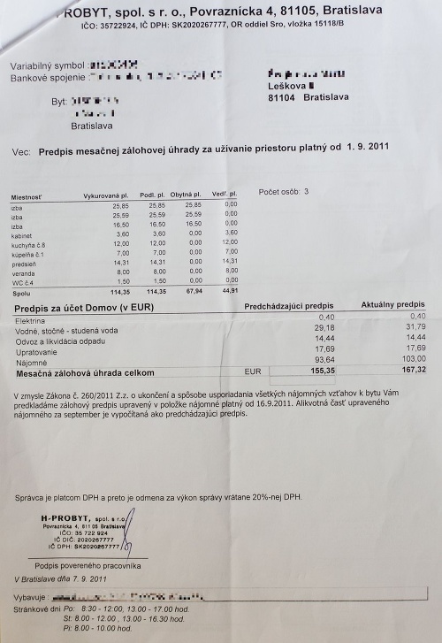 Hoci nájomcovia žijú už 2 mesiace bez elektriny, od septembra im zvýšili zálohové platby. 