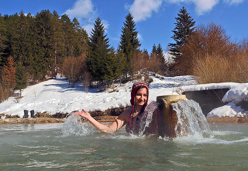 Nika (18) z Humenného si prírodný bazén nevie vynachváliť. 