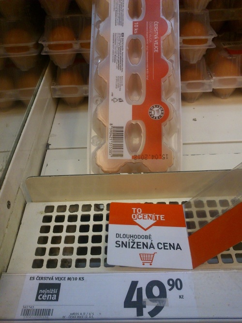 Za takúto cenu sa predávajú vajíčka v Českej republike.