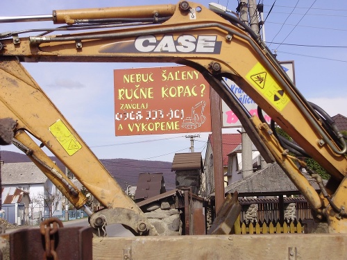 Jednoduchá reklama na výkopové práce sa ujala nad očakávanie.