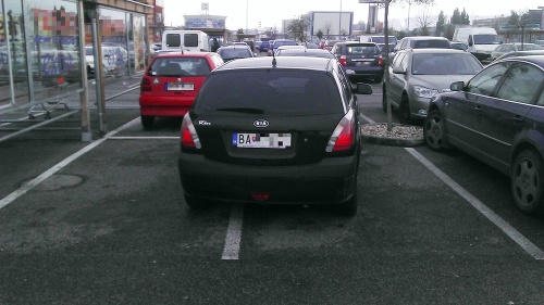 Pri preplnených bratislavských parkoviskách je takéto parkovanie iný luxus.