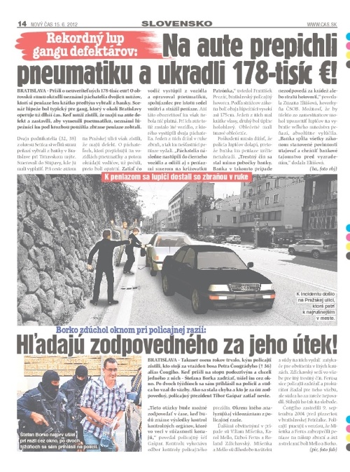 O rekordnej lúpeži defektárov informoval Nový Čas v júni.