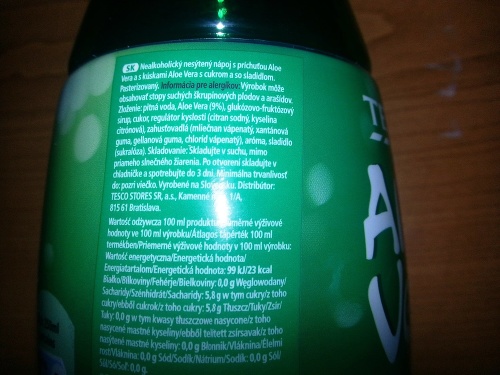 Obchodný reťazec na etikete uvádza, že nápoj bol vyrobený na Slovensku...