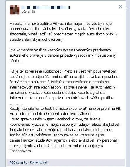 Facebookové 