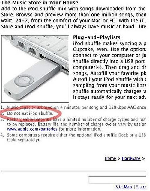 Návod od Apple: Nejedzte iPod Shuffle