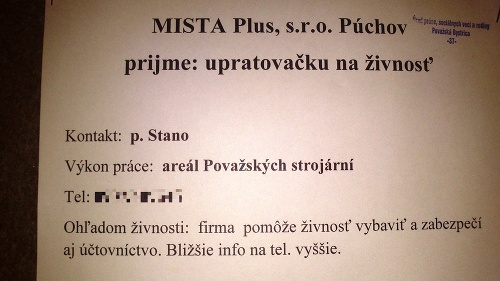 Nielen chuť pracovať, ale najnovšie aj živnostenský list potrebujete, ak si chcete privyrábať upratovacími prácami.