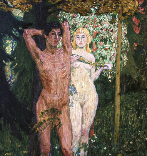 Adam a Eva, Jan Preisler, 1908