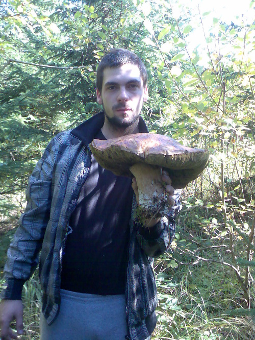 Statným hríbom sa pochválil aj Ľubomír, ktorý 3 kilogramov vážiacu hubu našiel v okolí Žiliny.