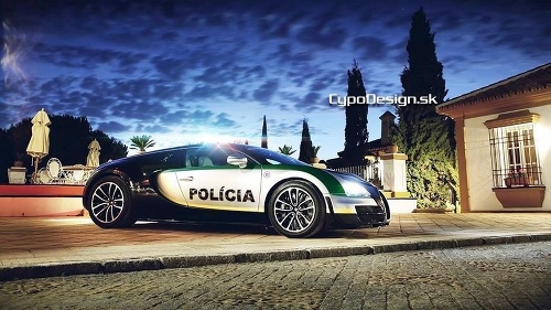 Síce s odretými ušami, ale slovenská polícia naškrabala peniaze na najdrahšie auto planéty Bugatti Veyron. 