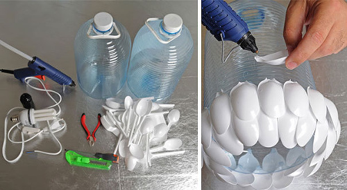 Plastové fľaše našli druhý život v rôznych variáciách.