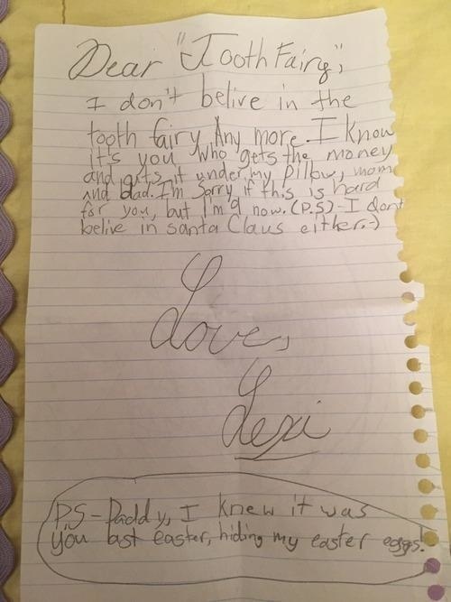 List 9-ročnej Lexi rodičom stojí za prečítanie.
