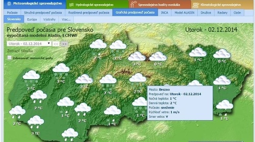 SHMÚ vydal výstrahu pred poľadovicou na strednom a južnom Slovensku.