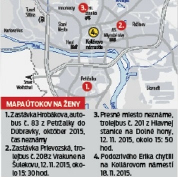 Mapa útokov