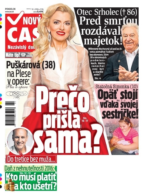 Titulka Nový Čas - 11.01.2016