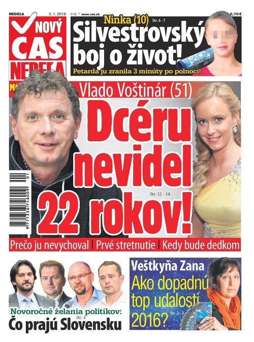 Nový Čas nedeľa - 03.01.2016