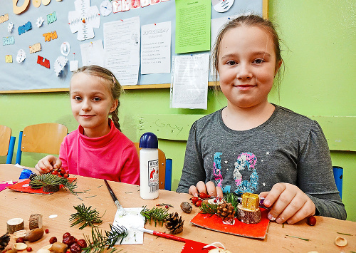 Nina Džubárová (7) a Liana Molnárová (7, vpravo)