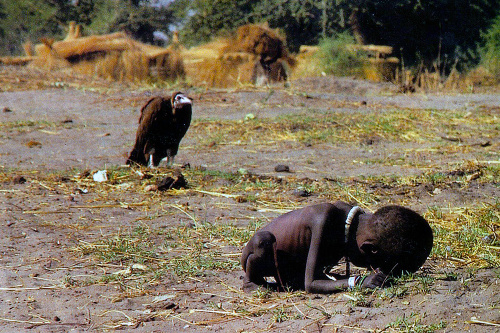 Dievča a sup, Sudán, 1993