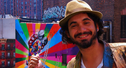 Eduardo Kobra vytvoril už stovky graffiti v rôznych kútoch sveta.