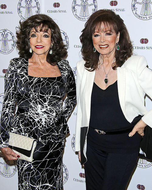 Jackie (vpravo) bola sestrou slávnej anglickej herečky Joan Collins (82).