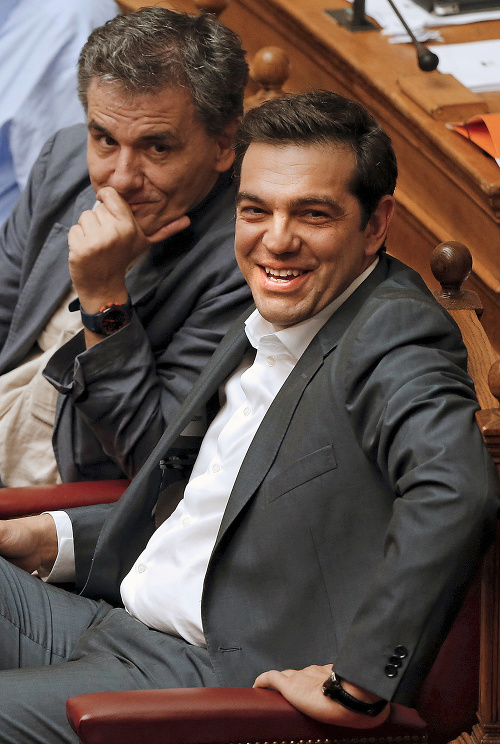 Grécky premiér Alexis Tsipras (vpravo).