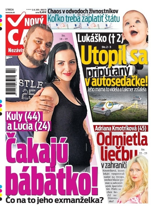 Titulka Nový Čas - 05.08.2015