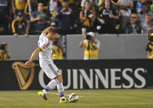 Steven Gerrard debutoval v drese LA Galaxy.