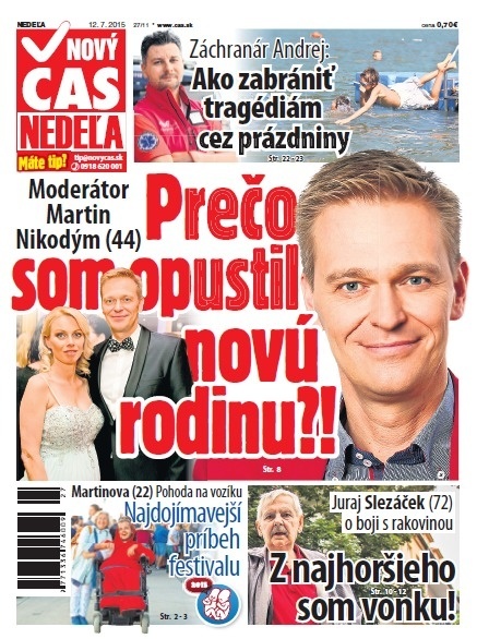 Nový Čas Nedeľa - 12.07.2015