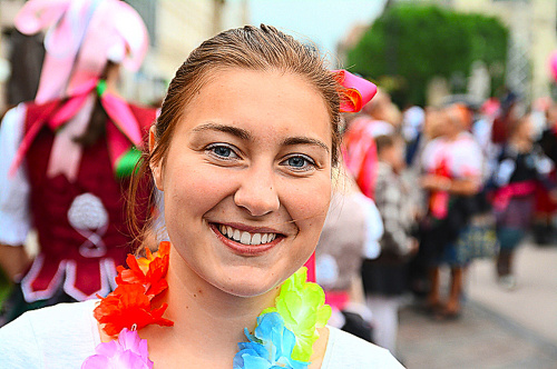 KLÁRA ROZKOŠOVÁ (21), ŠTUDENTKA, KOŠICE: Je to moja premiéra, ešte dopoludnia sme nacvičovali.