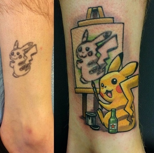 Z nepodarku je teraz nápadité tetovanie.