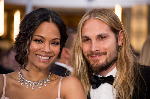 Herečka Zoe Saldana a jej manžel Marco.