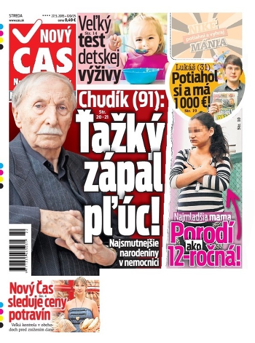 Titulka Nový Čas - 27.05.2015
