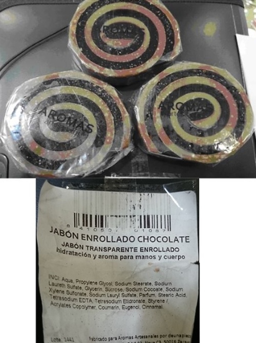 Mydlo Jabón Enrollado Chocolate