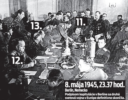 Nemci podpísali prvú kapituláciu už siedmeho mája. Sovieti si vynútili ešte jeden ceremoniál.
