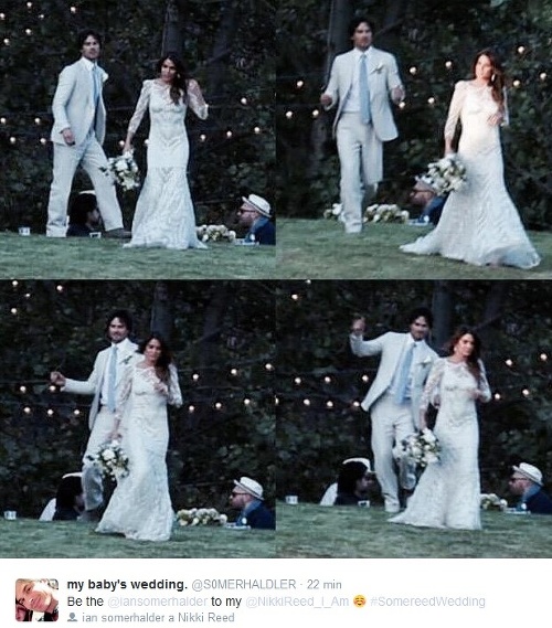 Svadba Nikki Reed a Iana Somerhaldera. Dvojica žiarila šťastím.