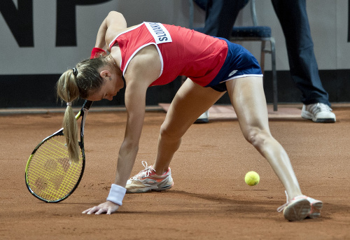 Na snímke slovenská tenistka Magdaléna Rybáriková.